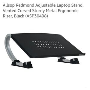 Allsop Redmond Adjustable Curve Notebook Stand 30498 Laptop Stand Riser Standing